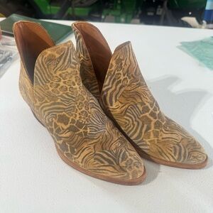 Animal Print Ankle Boots